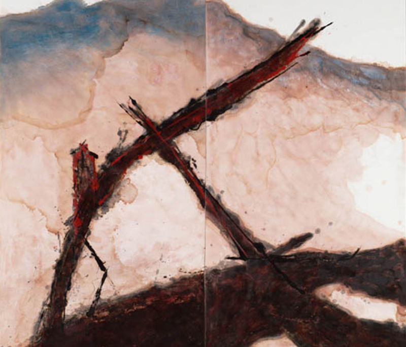 Bada Ling - Die Kälte an der großen Mauer Jan Schröder Kunst Malerei
