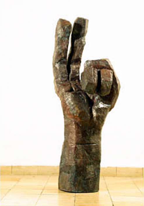 Holzskulptur aus der Kategorie Arbeiten im öffentlichem Raum des Künstlers Jan Schröder