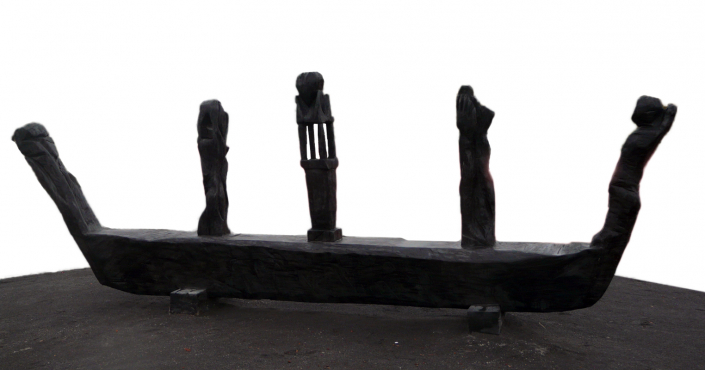 Bootskulptur aus der Kategorie Arbeiten im öffentlichem Raum des Künstlers Jan Schröder
