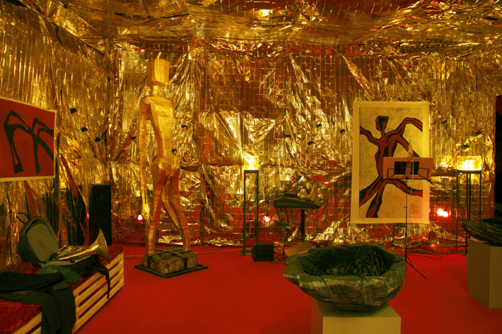 Rauminstalltion im Atelier Jan Schröder