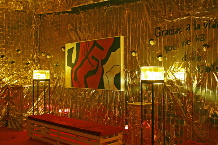 Rauminstalltion im Atelier von Jan Schröder