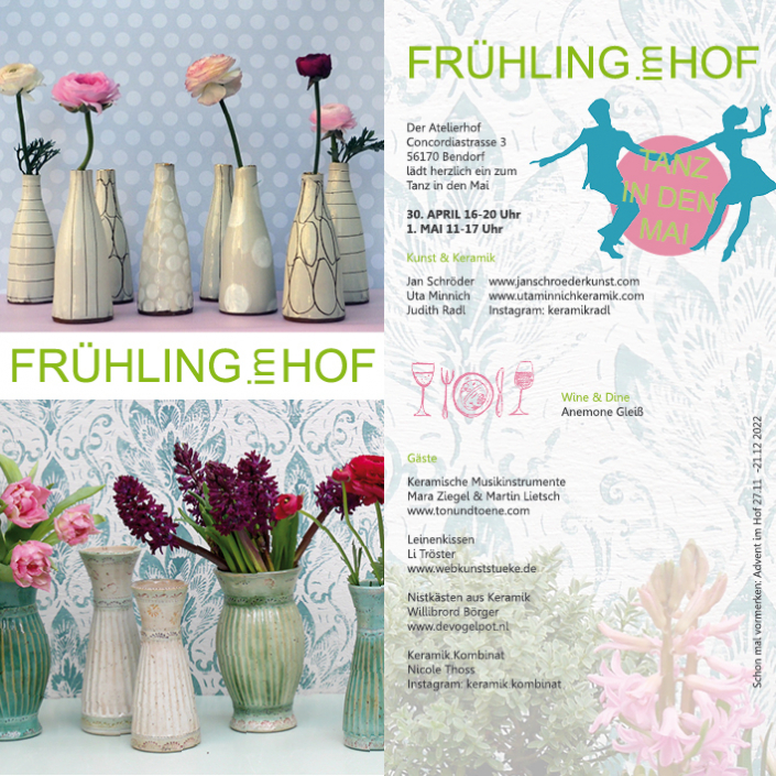 Frühling im Hof Frühling im Hof bezeichnet Ausstellungen in Atelierhof Bendorf